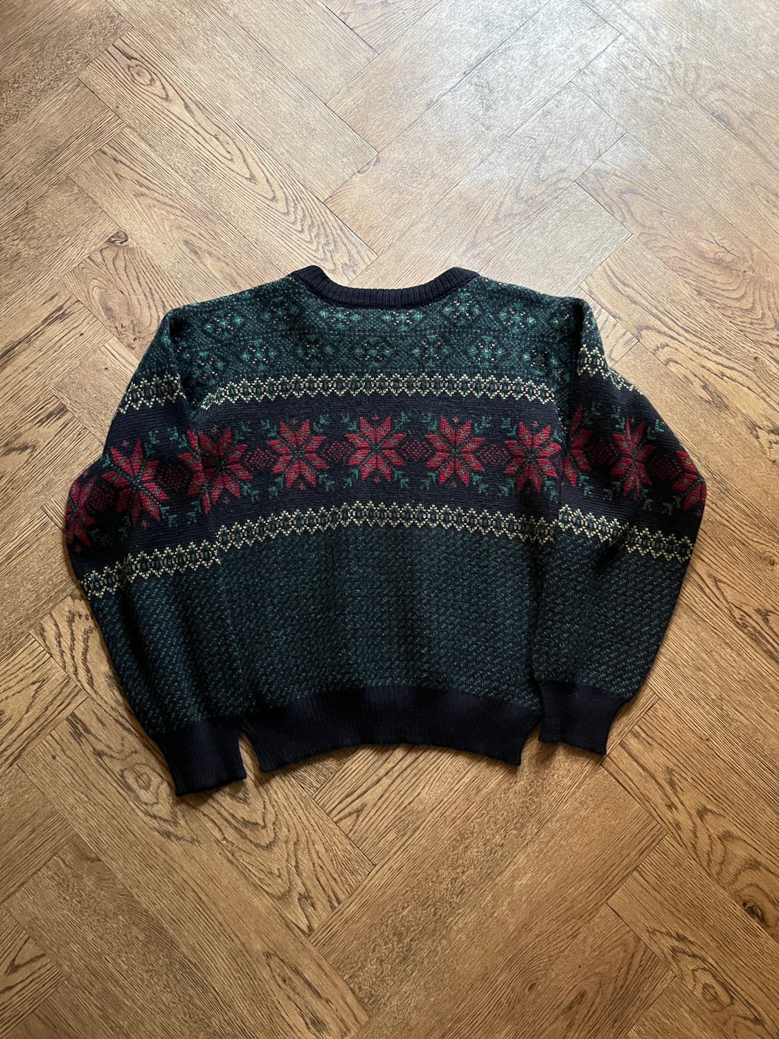 [S]90's 엘엘빈 아일랜드제 노르딕 패턴 울 니트 상품이미지7