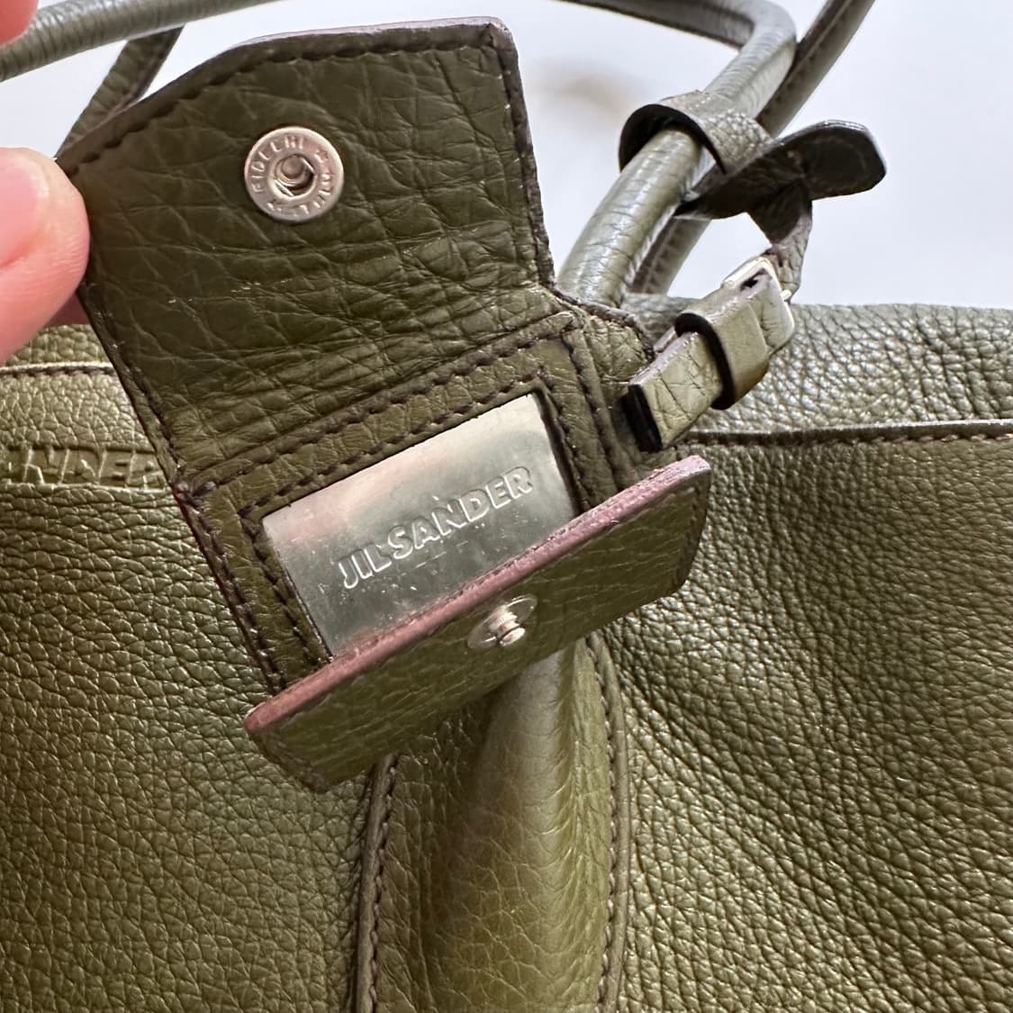 질샌더 jil sander 가죽 2way 토트백 상품이미지3