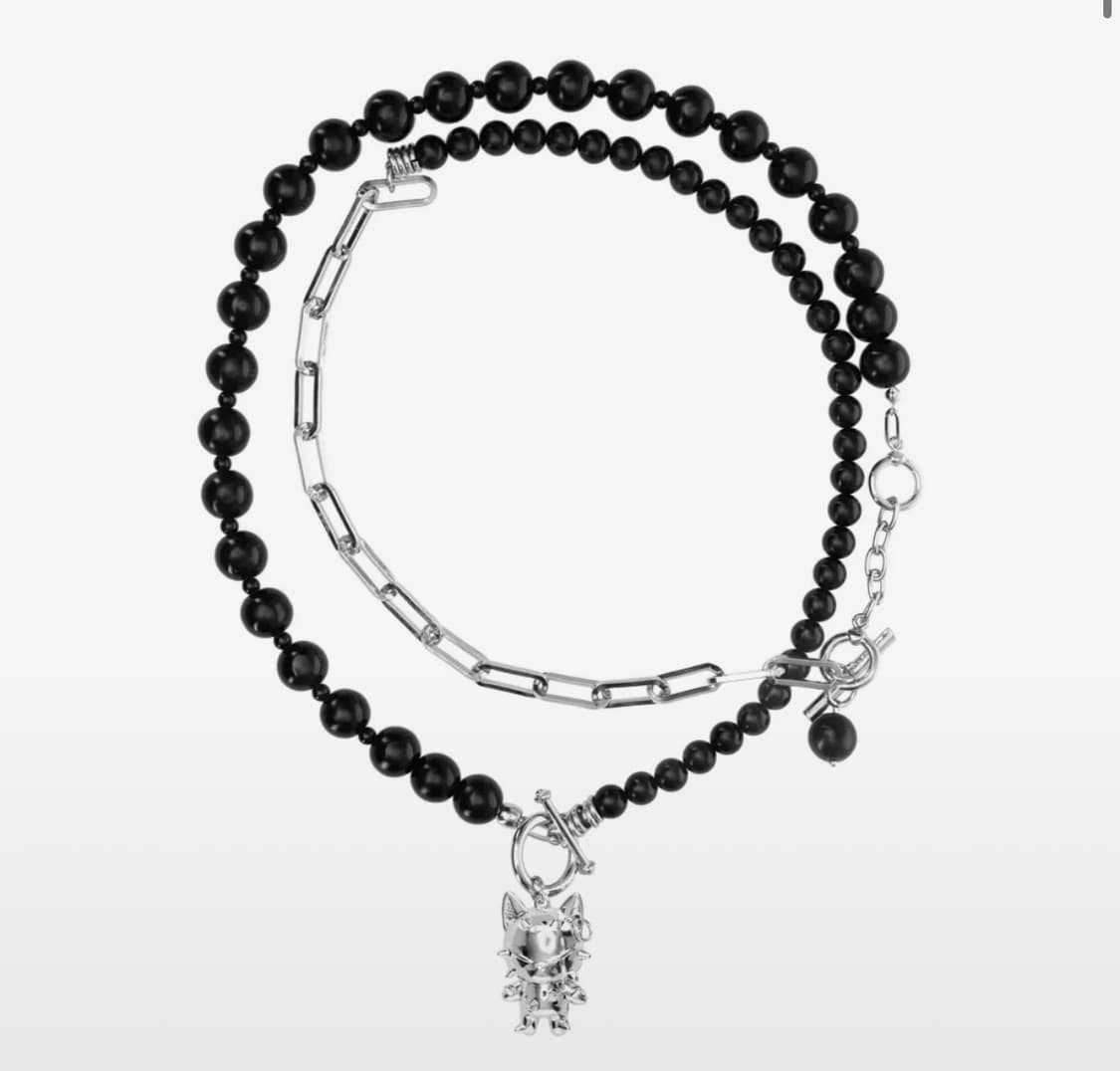 캣터스 오닉스 멀티랩 목걸이 Cattus onyx multi-wrap n 상품이미지1