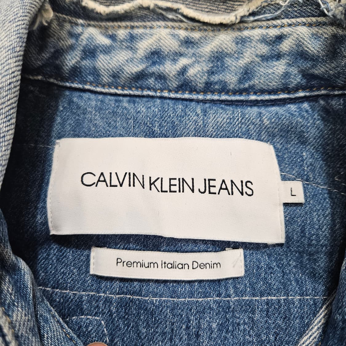 켈빈클라인 디스트로이드 데님 자켓 L 상품이미지5