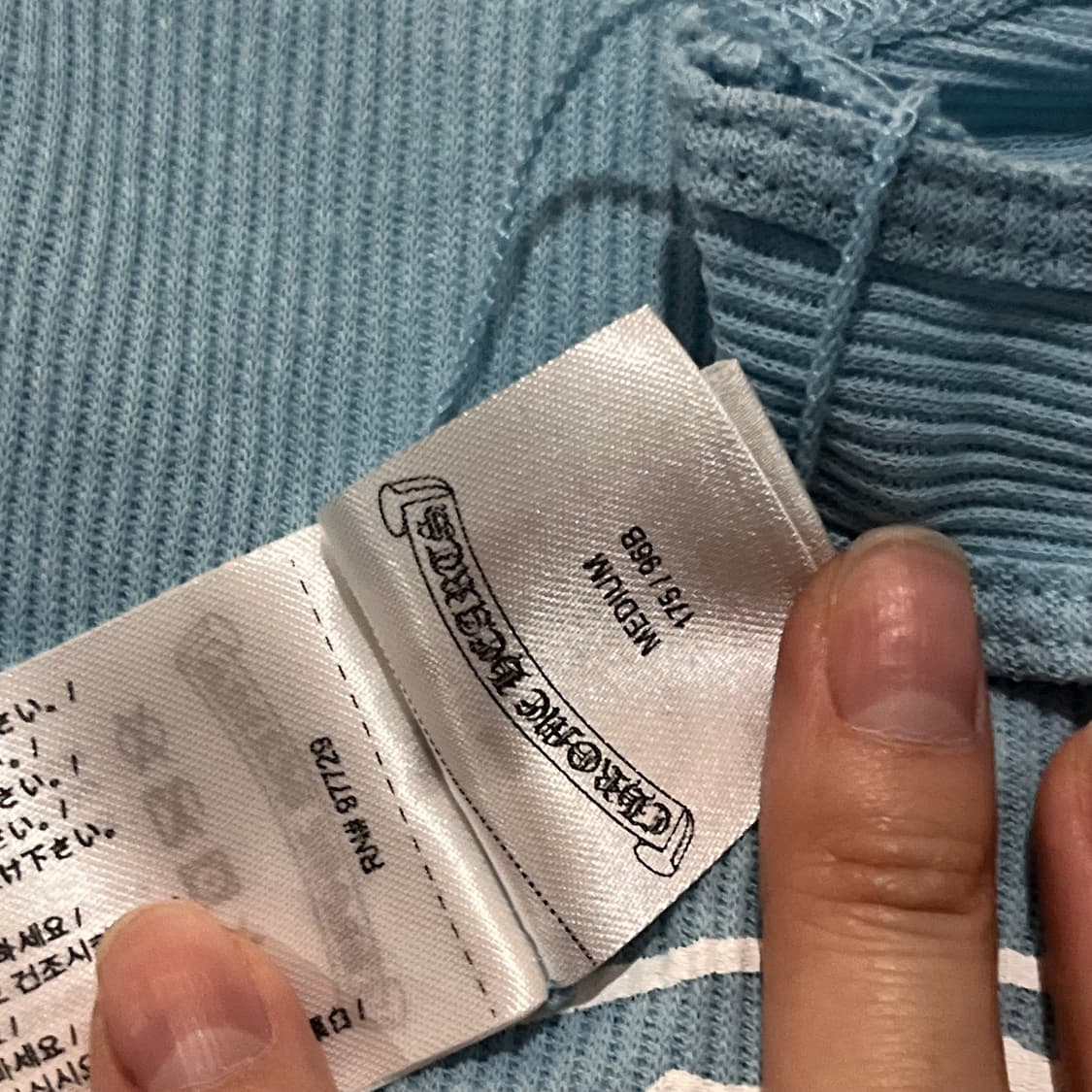 크롬하츠 홀스슈 립 탱크탑 베이비 블루 상품이미지5