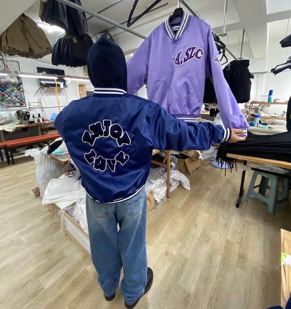 aAke enjoy and love collection 블루종 자켓 상품이미지2