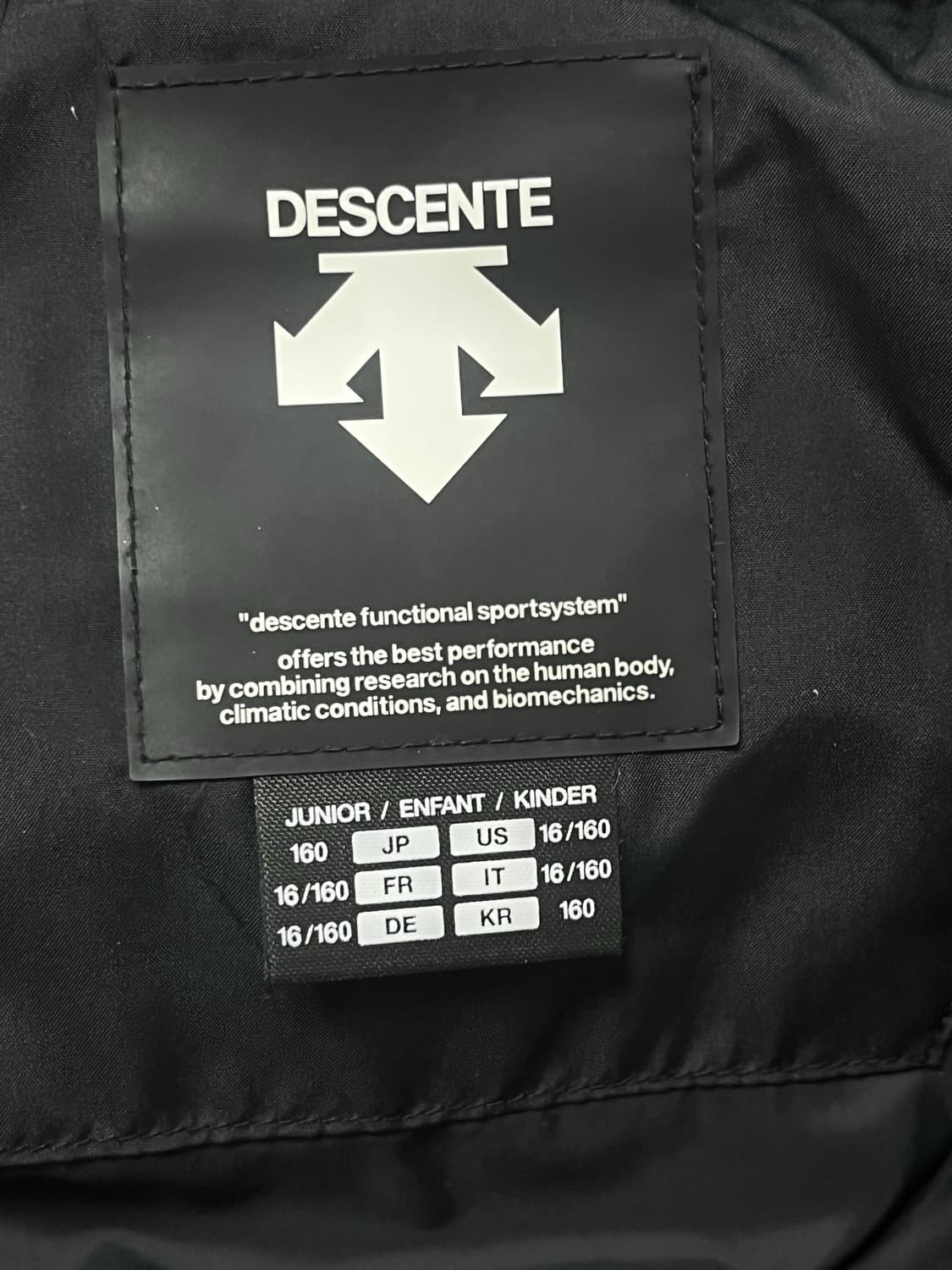 DESCENTE 롱패딩 160 상품이미지4