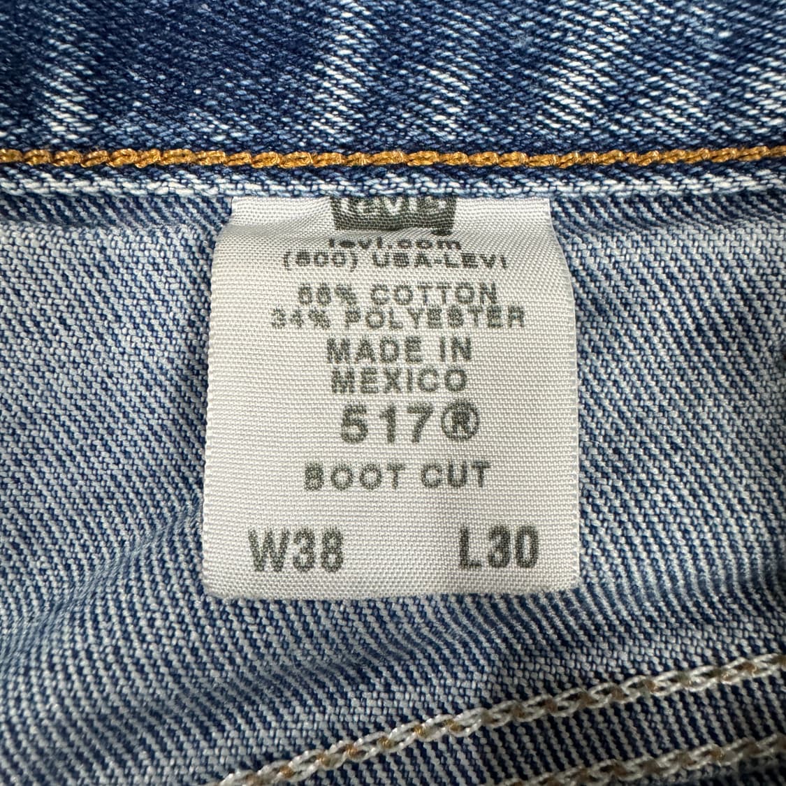 2000s Levis 리바이스 517 데님 팬츠 Mexico 상품이미지7