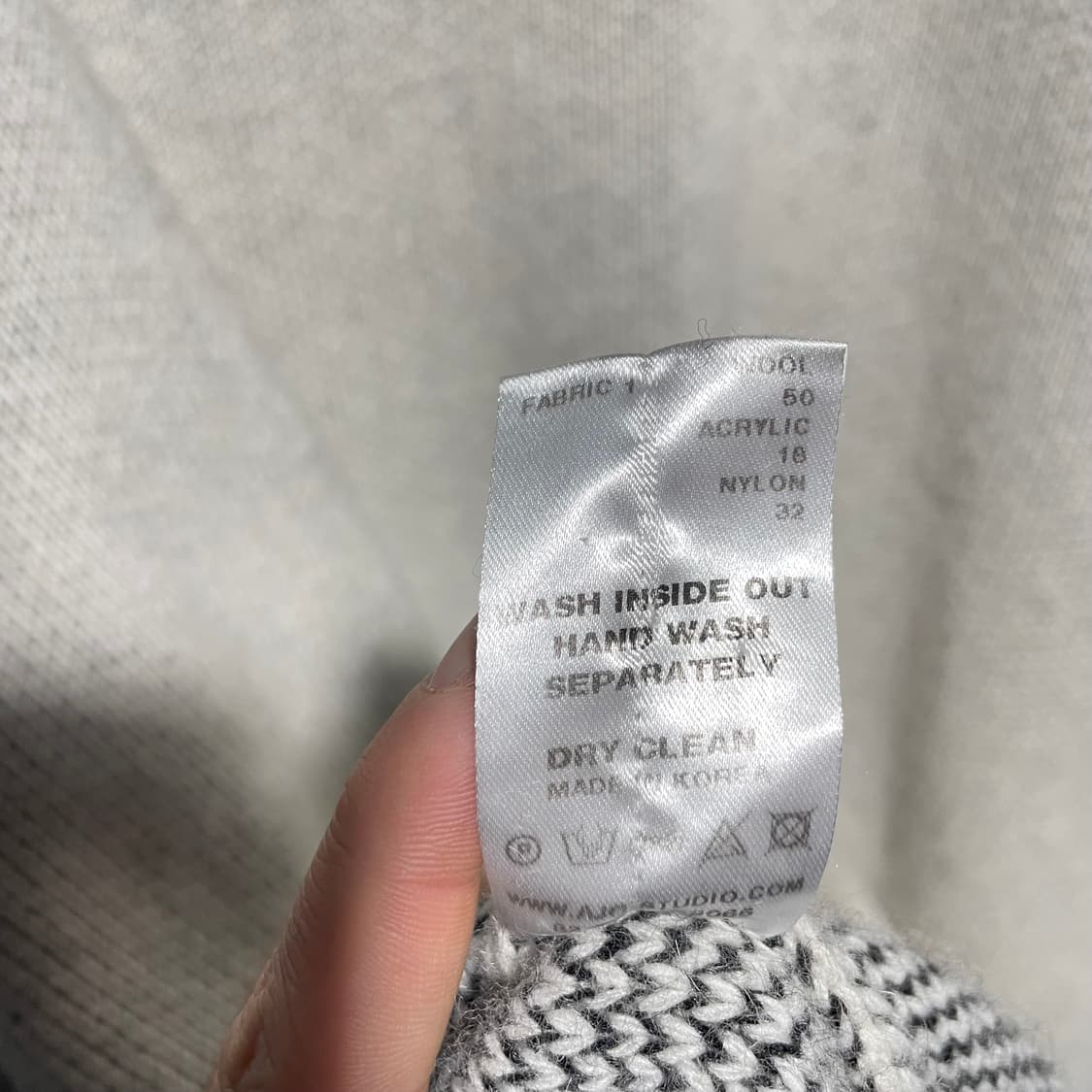 아조바이아조 빅사이즈 후드 니트 상품이미지7