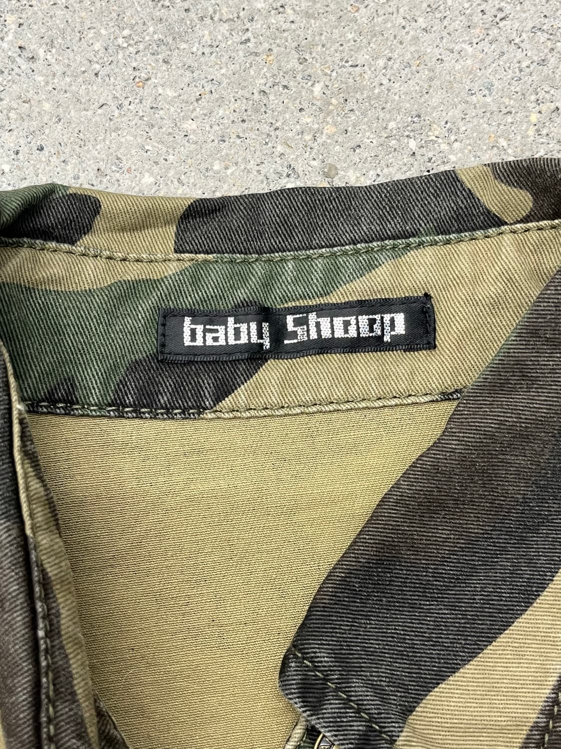 Baby shoop 밀리터리 데님 자켓 상품이미지4