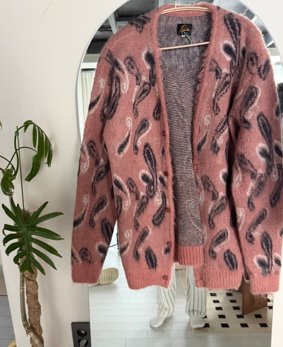 M) 니들스 모헤어 가디건 페이즐리 핑크 상품이미지2