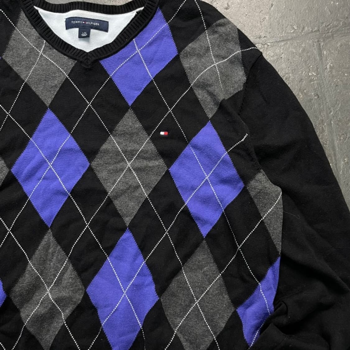 100 타미힐피거 아가일 니트  상품이미지2