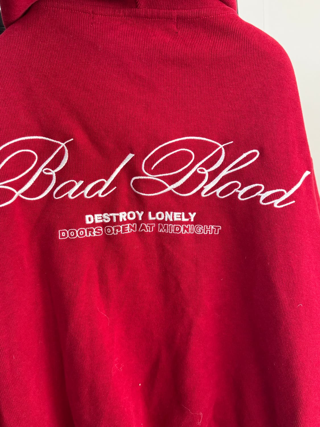 배드블러드 레드 후드 M 상품이미지3