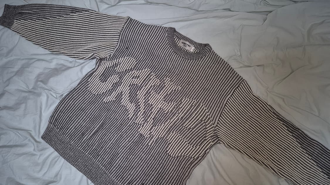 크리틱 고스 로고 니트 다크그레이 상품이미지3