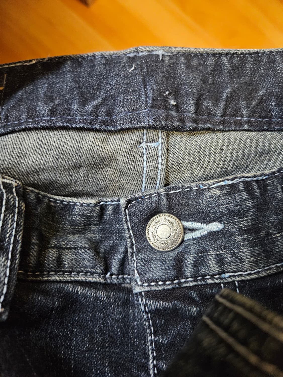 46) 엘무드 스네이크 플레어 데님 다크 블루 상품이미지3