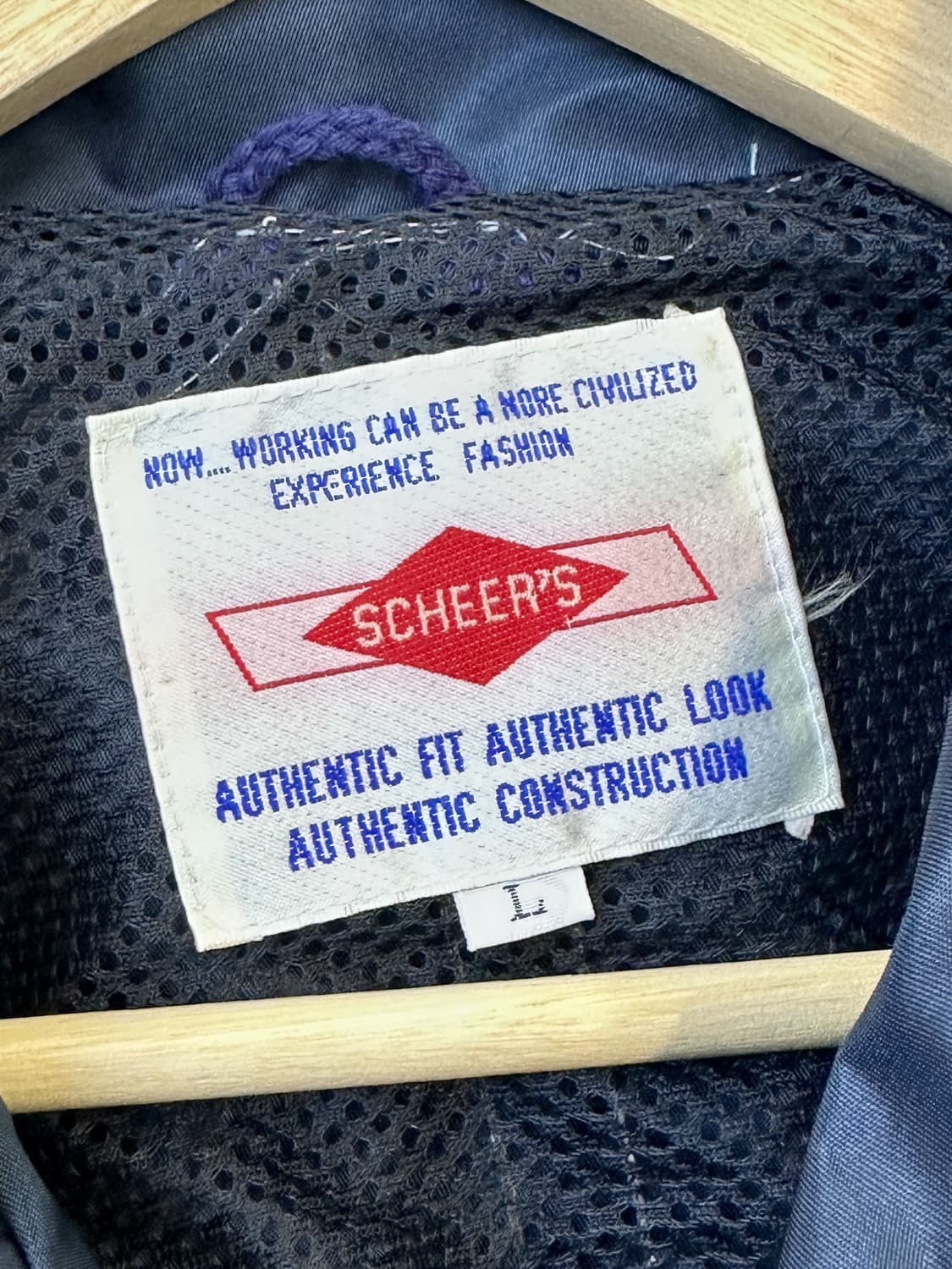 Scheers 90s 나일론 새틴 바이커 자켓 상품이미지5