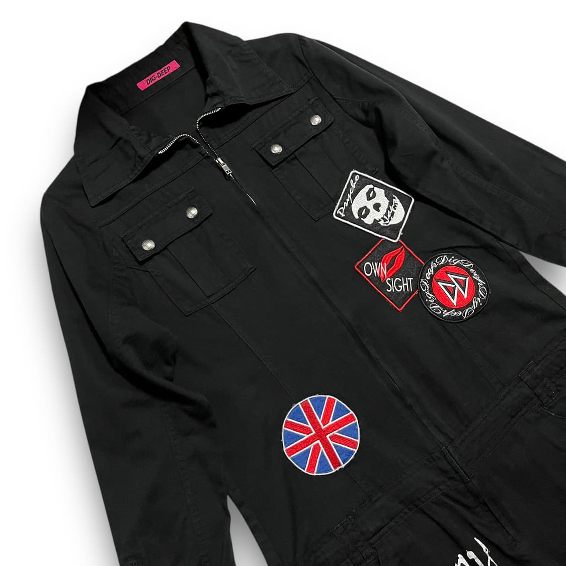 DIG-DEEP Punk Band patch jumpsuit 상품이미지4