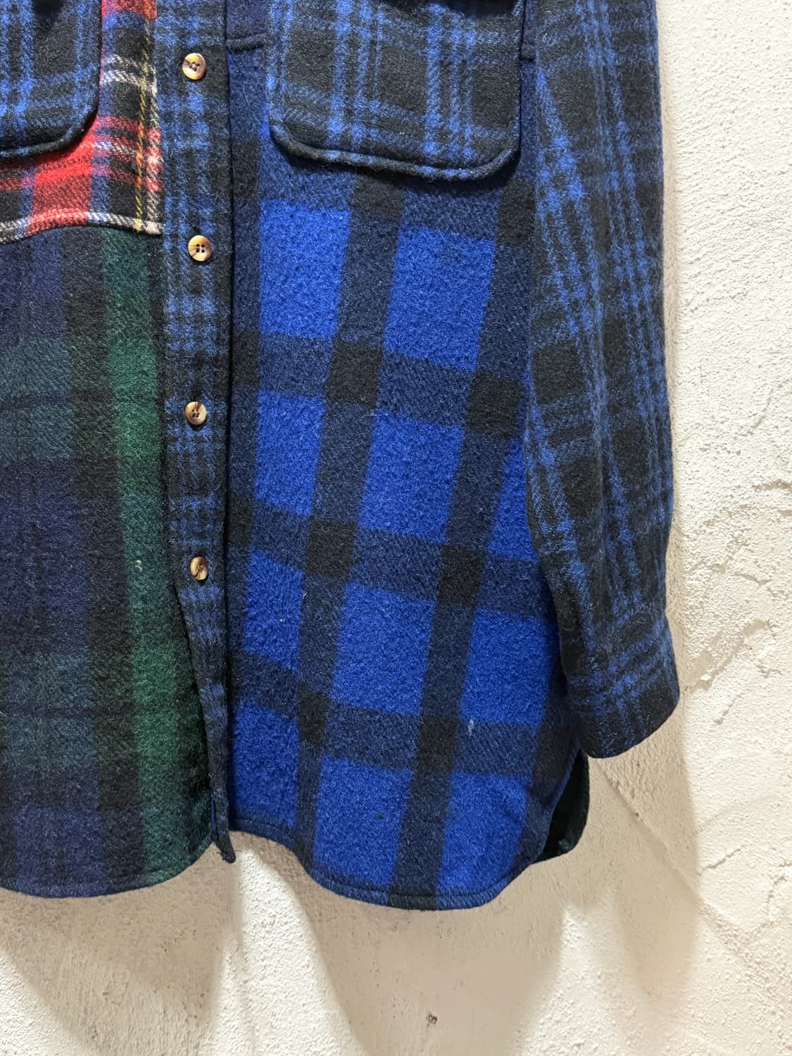 로버트스탁 Robert Stock 버팔로 울 타탄 셔츠 자켓 상품이미지5