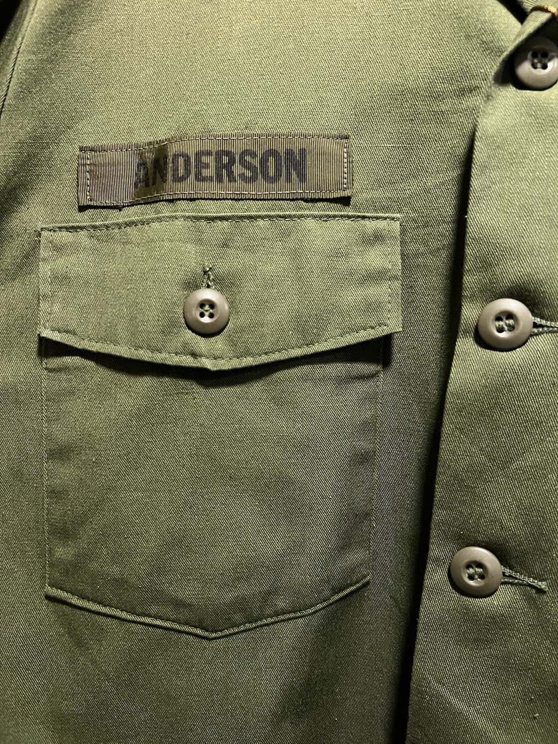 [L]70's 오리지널 U.S ARMY 미군 OG-507 밀리터리 셔츠 상품이미지4