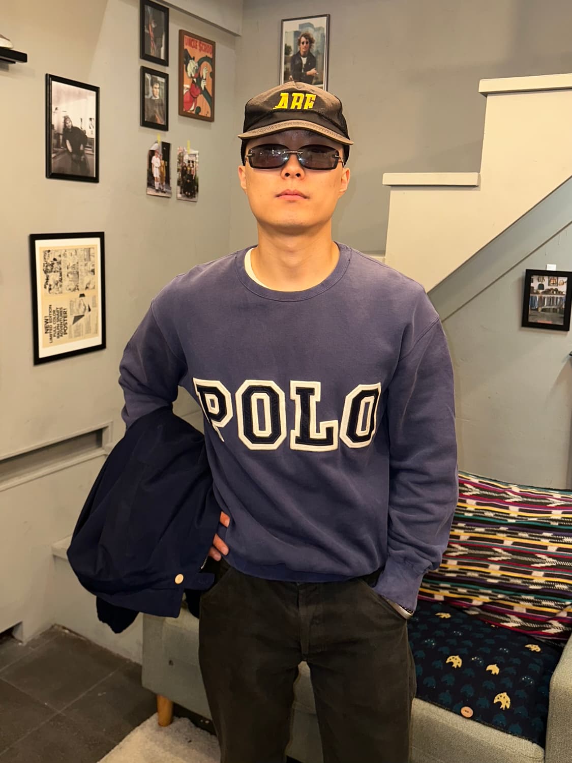 90’s Polo Ralph Lauren logo fading sweat 상품이미지1