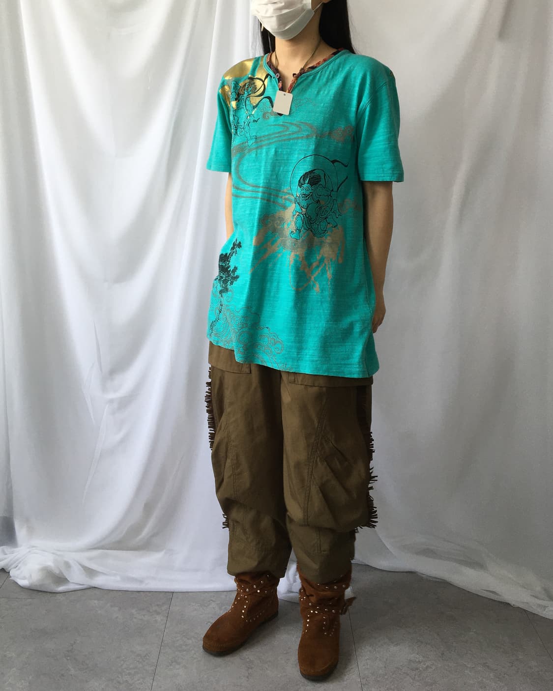 Oriental printing t shirt 상품이미지1