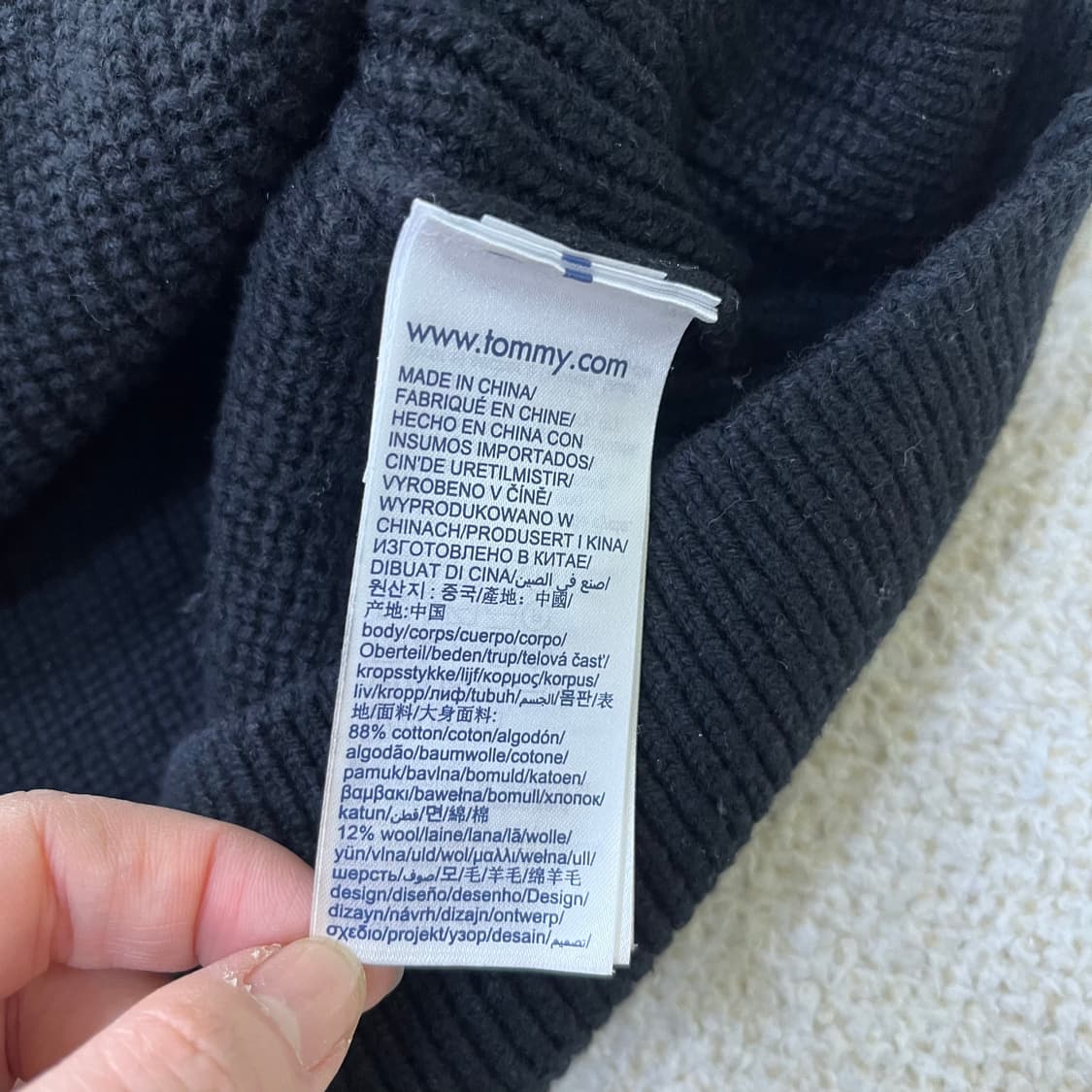 M 타미힐피거 빅로고 니트 스웨터 0401M 상품이미지3