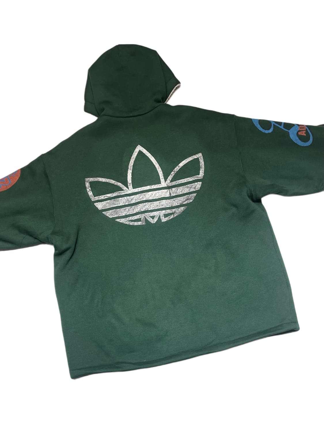 90‘s 아디다스 데상트 콜라보 양털 누빔 후드집업 상품이미지7