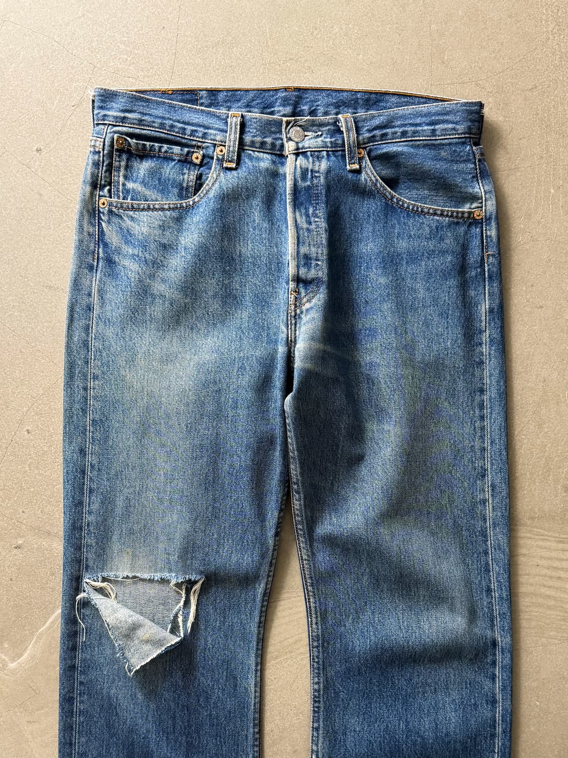 Vintage Levi's 501 Washing Denim Pants 상품이미지3