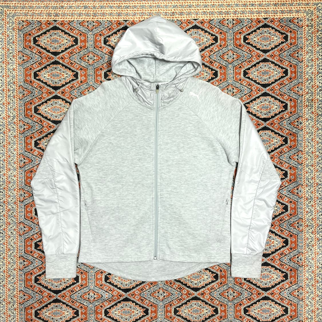 푸마 라이트그레이 테크팩 후드집업 남성M 상품이미지1