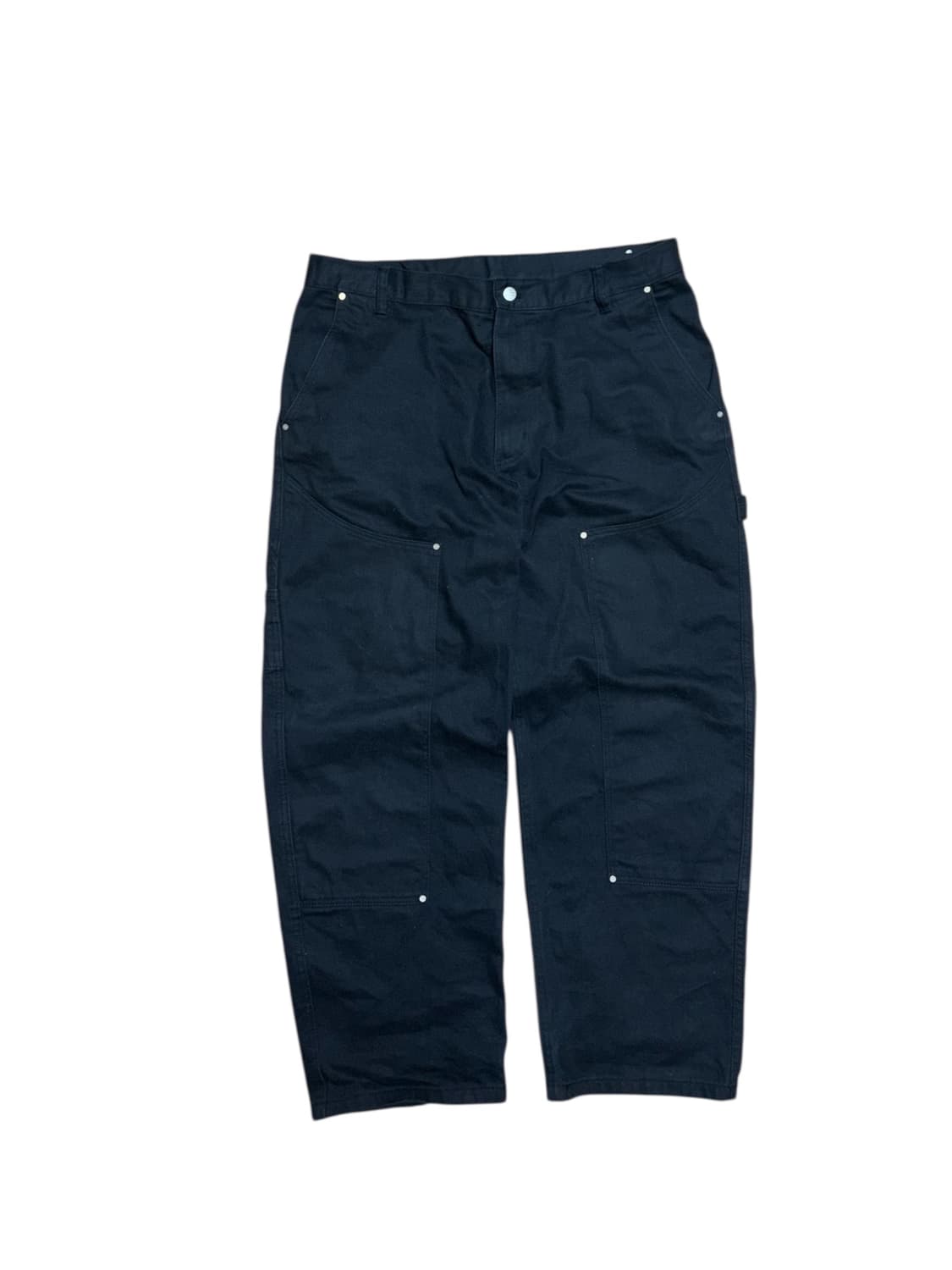 자라 블랙 더블니 카펜터 워크팬츠 상품이미지1