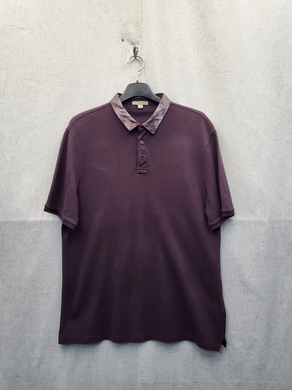 버버리 체크 반팔 폴로티 상품이미지1