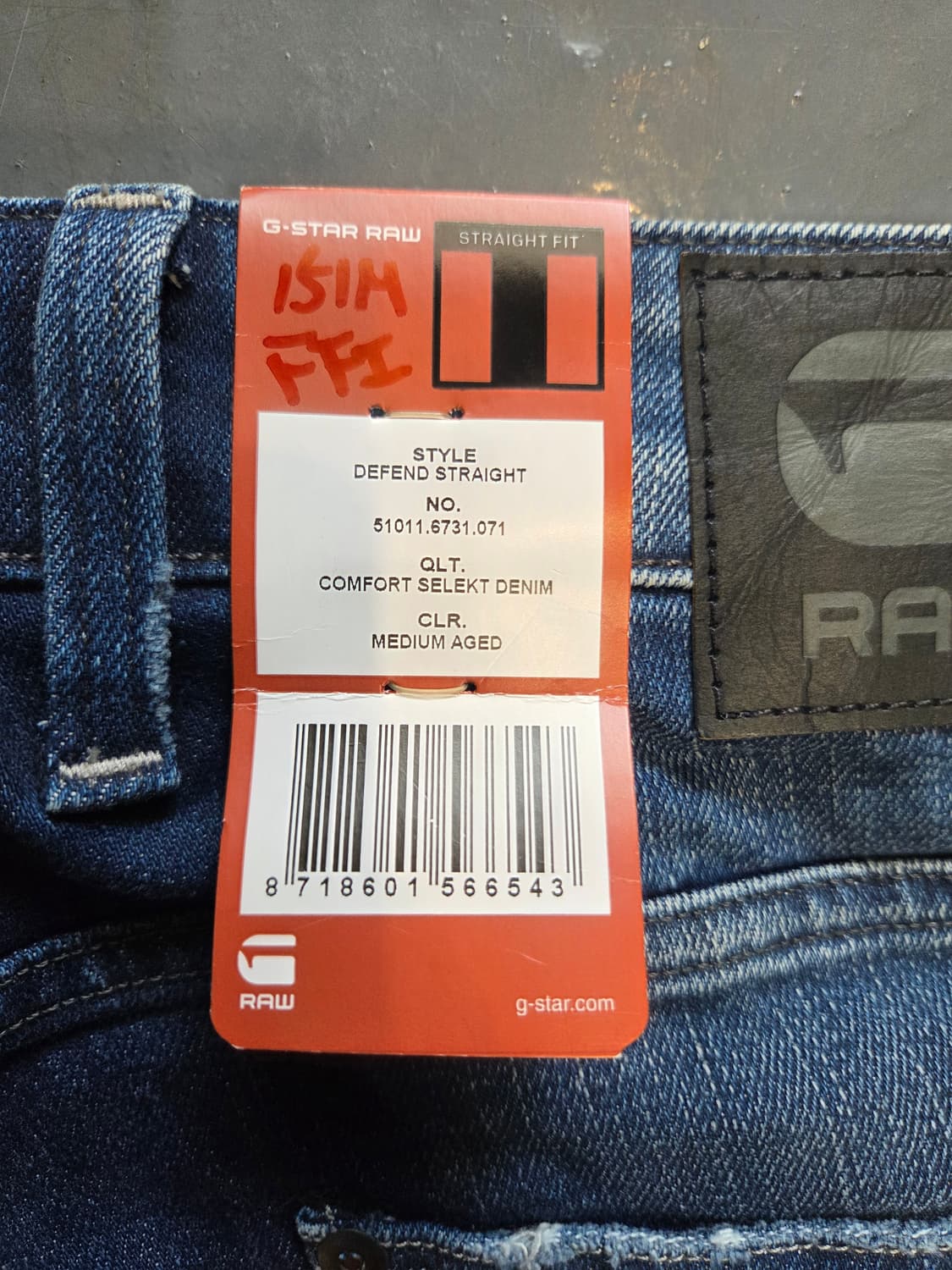 G-Star RAW 데님 청바지(W33/l32) 상품이미지7