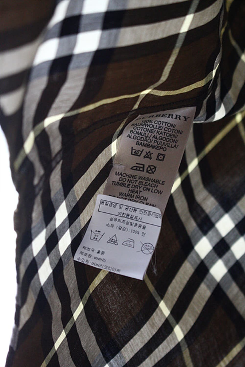 버버리 BURBERRY 정품 노바체크 반소매 셔츠 상품이미지7