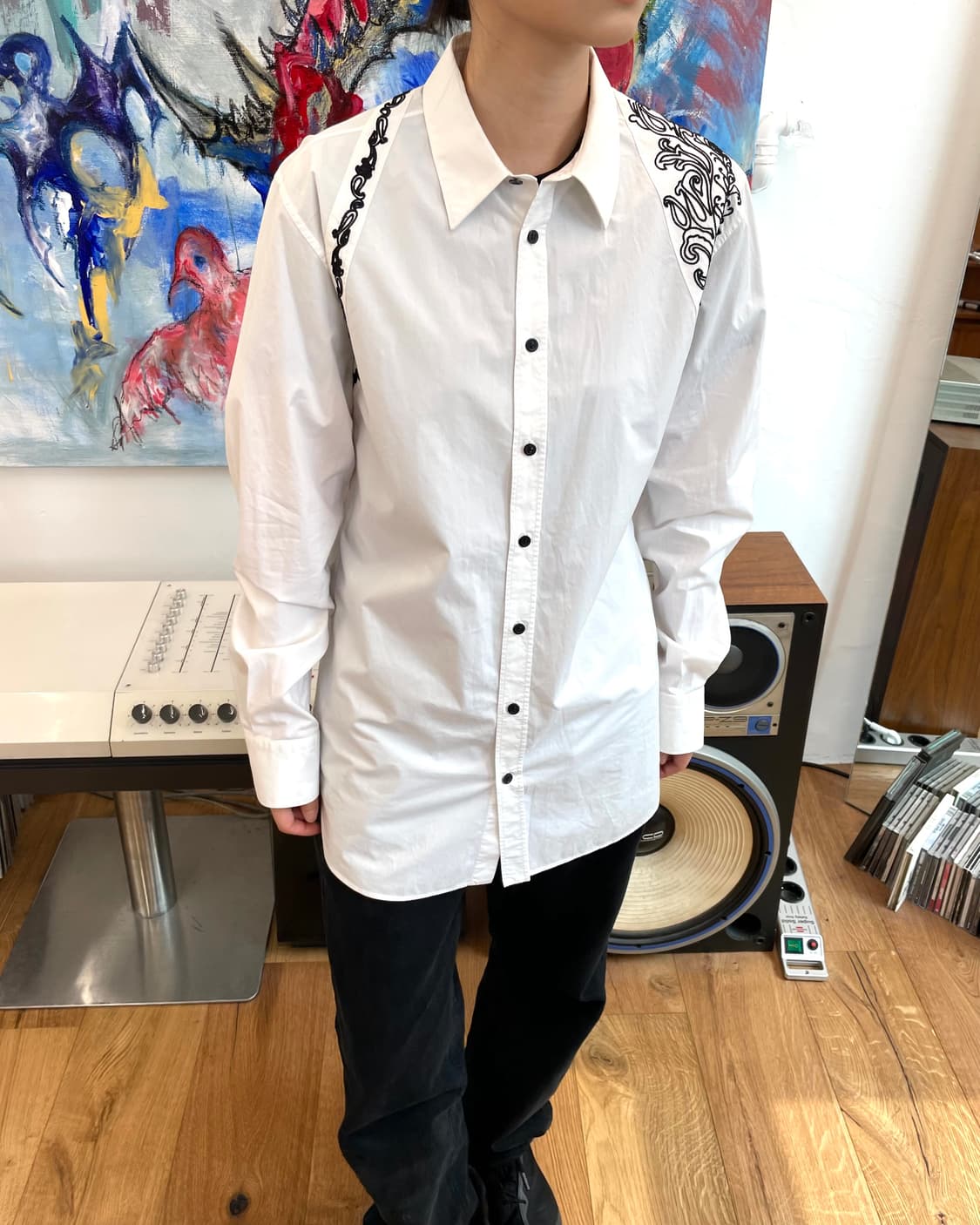 [XL] 알렉산더맥퀸 체인 자수 셔츠 상품이미지4