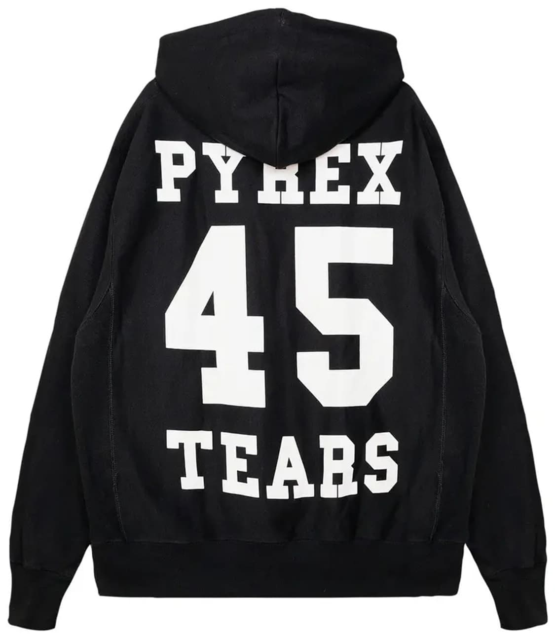 파이렉스 비전 x 데님 티어스 후드 블랙 상품이미지2