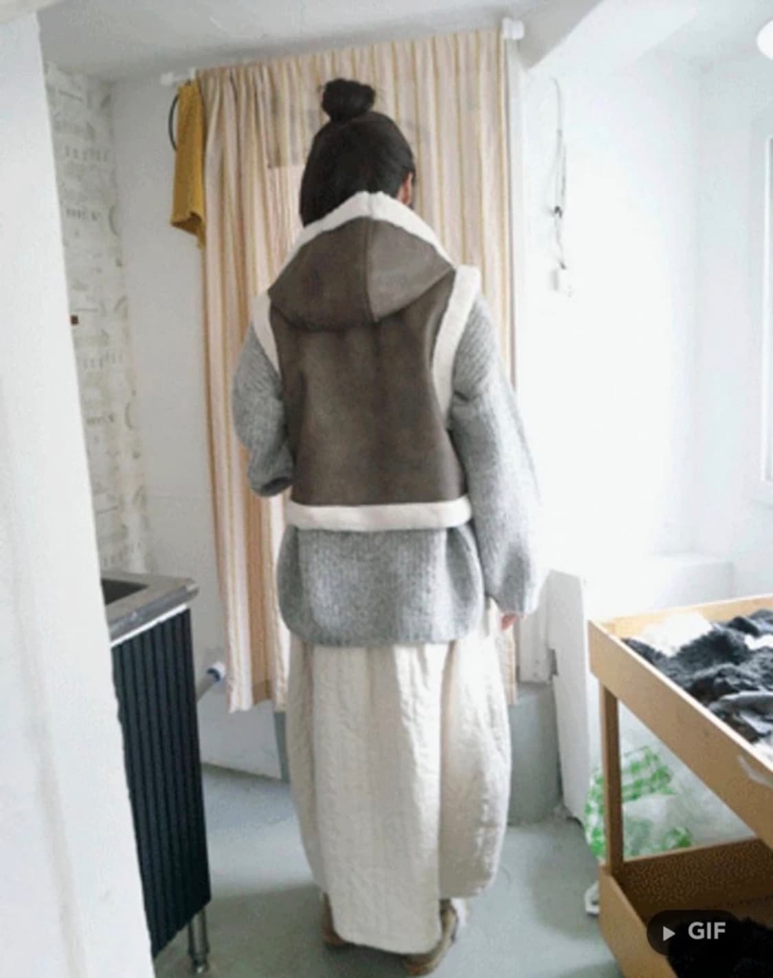 에프터먼데이 무스탕 밍크퍼 조끼 상품이미지1