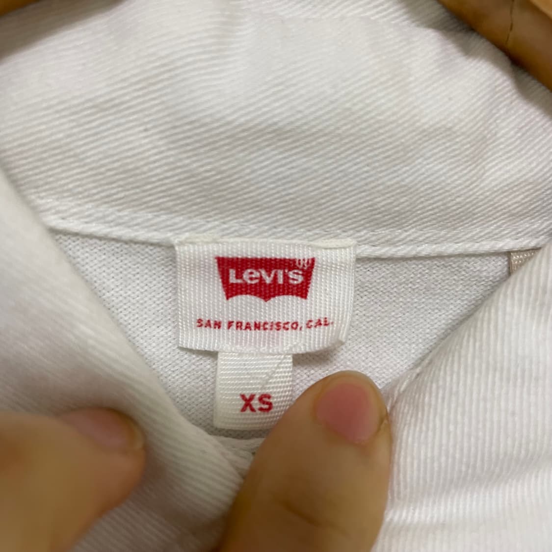 리바이스 아이보리 멀티 스트라이프 크롭티 빈티지 XS 상품이미지6