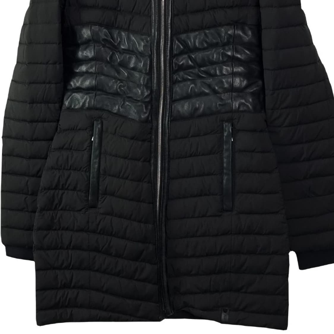 [루드삭] 오리털 덕다운 후드 롱 패딩 블랙 P01172 상품이미지5