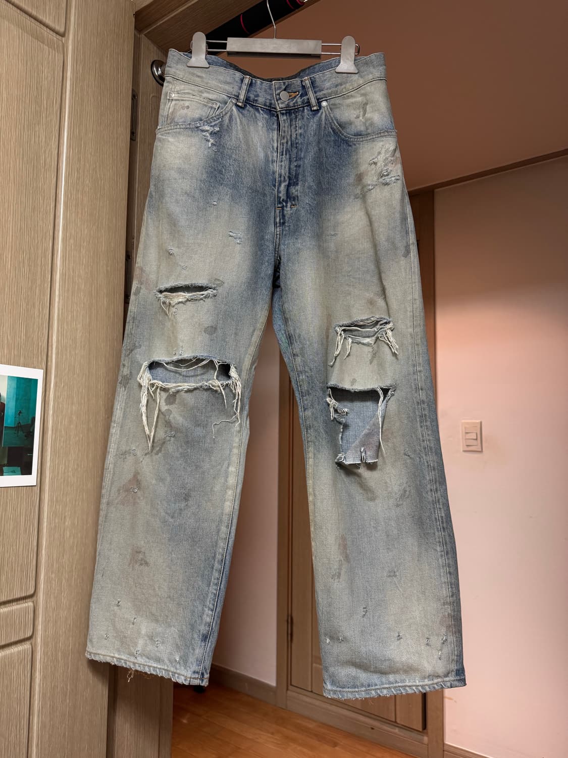 AGING CRASH SELVEDGE DENIM STRAIGHT 5P 상품이미지2