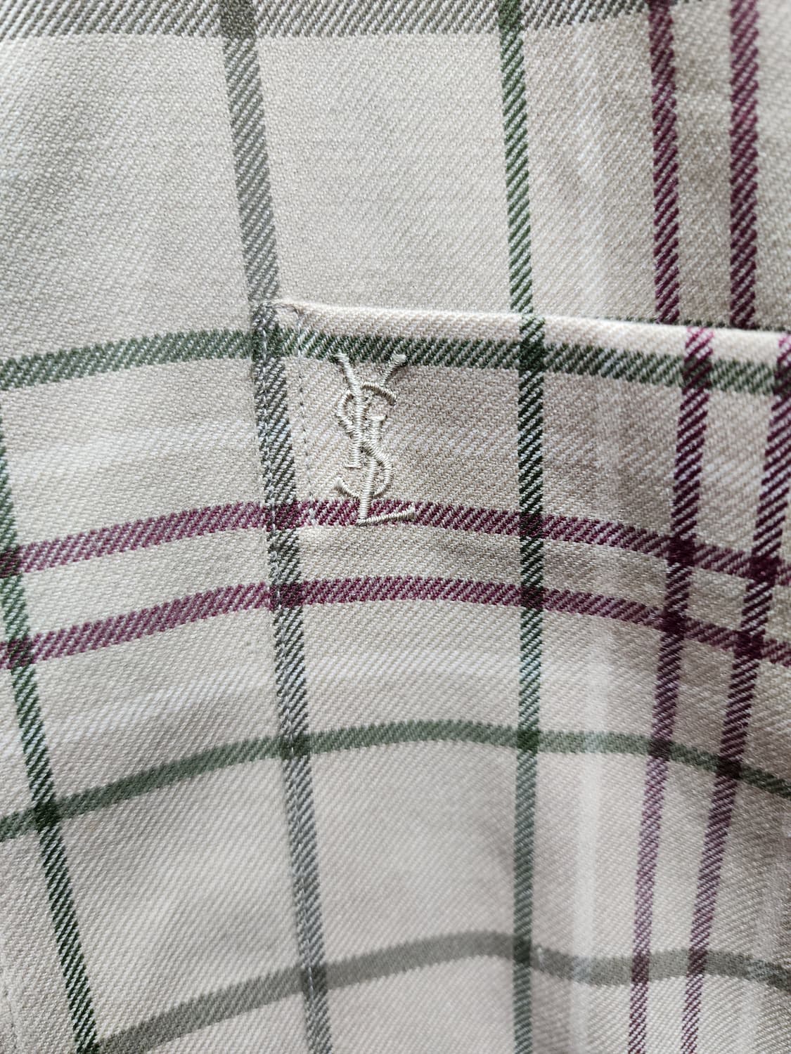 Yves Saint Laurent 입생로랑 90s 체크셔츠 상품이미지3