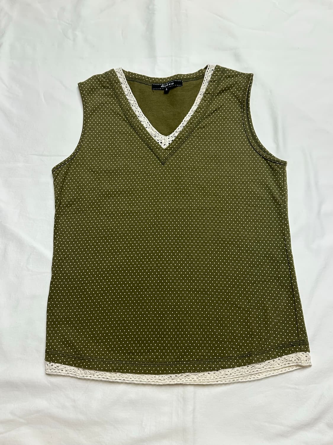 너무 이쁜 카키 에이스 나시 👚 상품이미지2