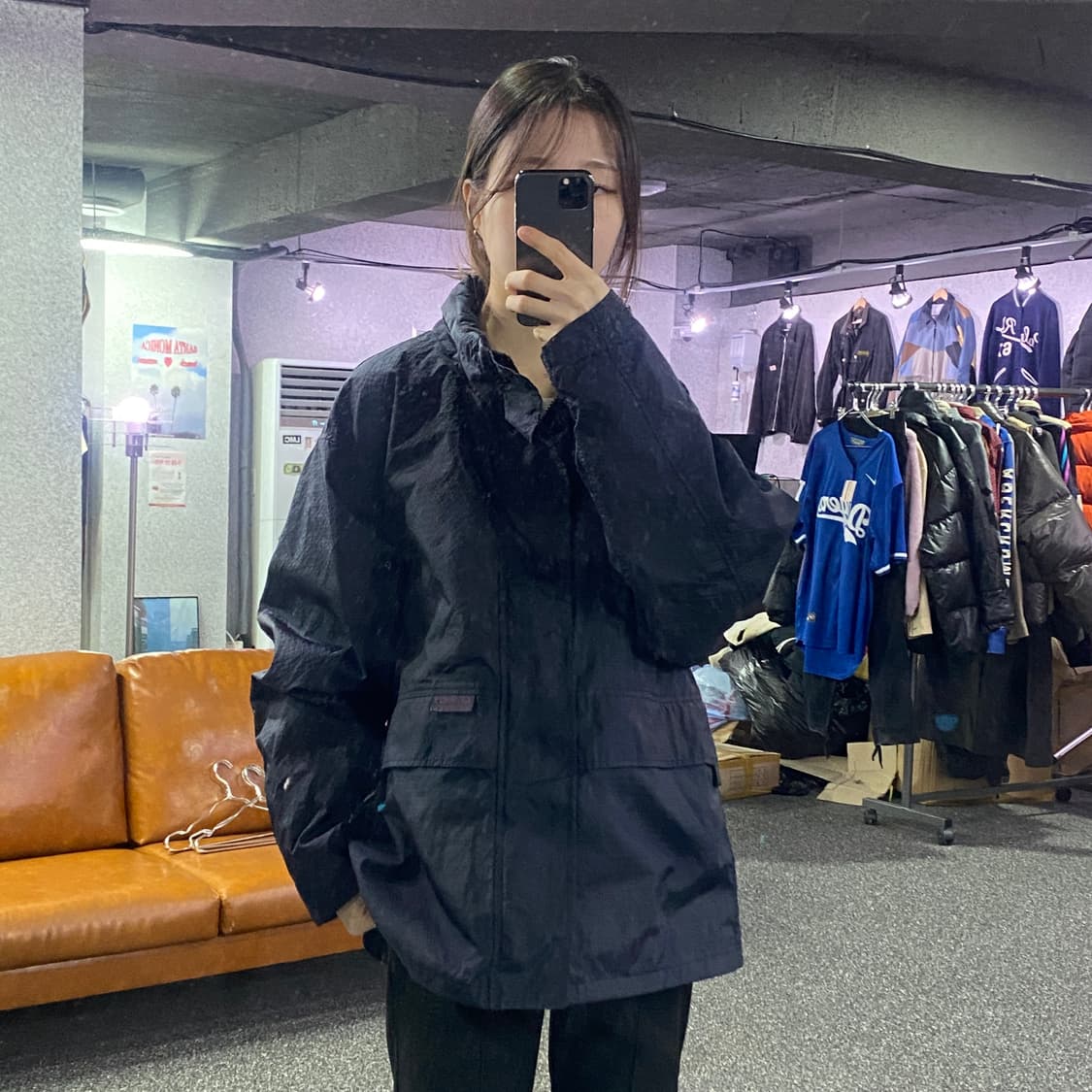 그라미치 스몰로고 블랙 바람막이 B3177 상품이미지1