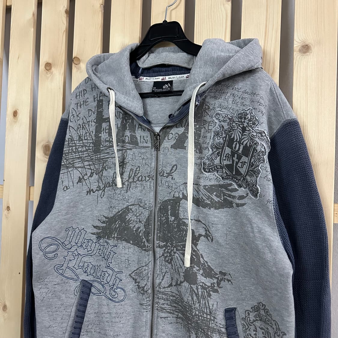 (L) 마자플라바 니트 후드집업 상품이미지4