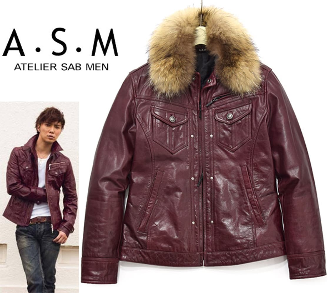 [신품] A.S.M - 양가죽 레더 자켓 상품이미지4