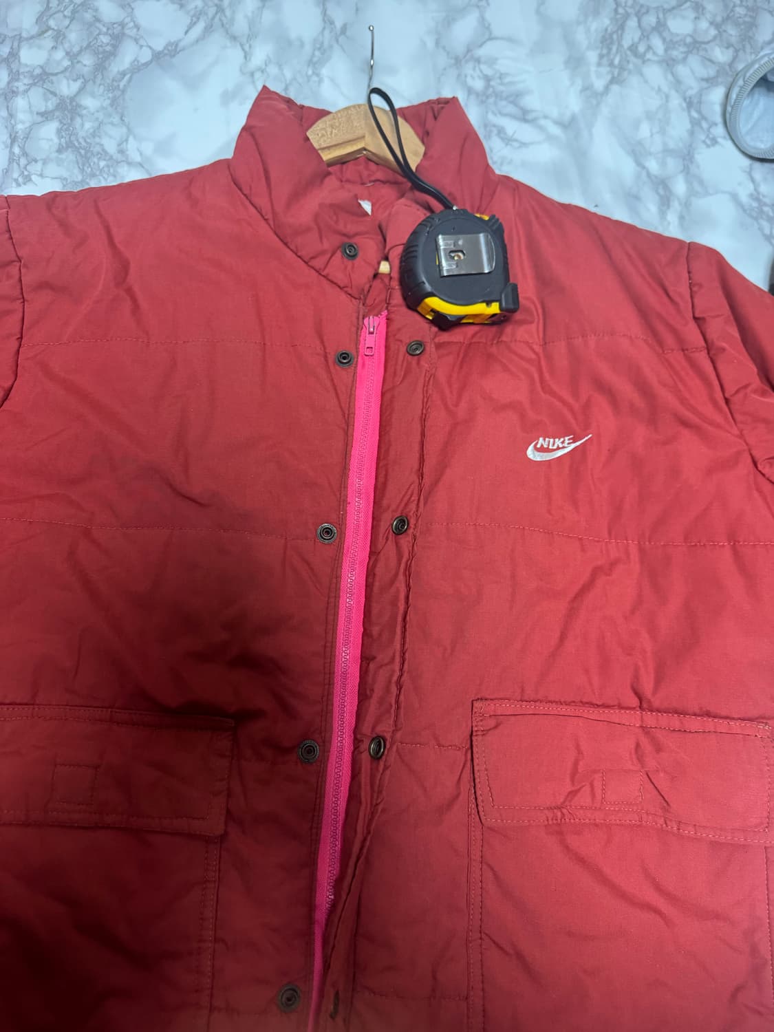 XL 나이키 화승 80s 올드스쿨 버건디 점퍼 자켓 상품이미지5