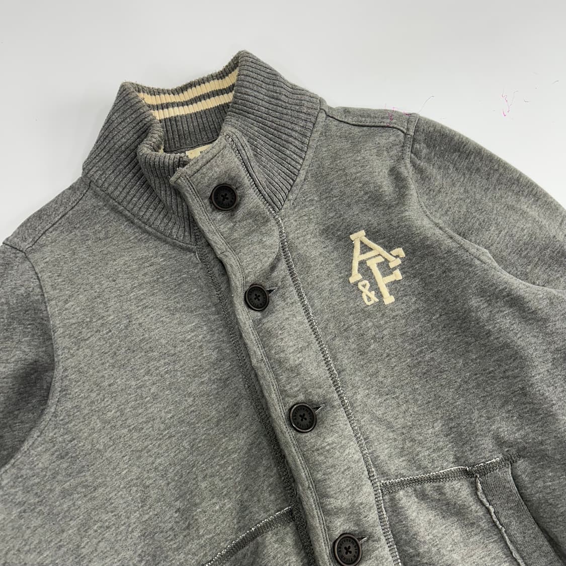 Abercrombie 아베크롬비 하이넥 버튼업 코튼 자켓 상품이미지4