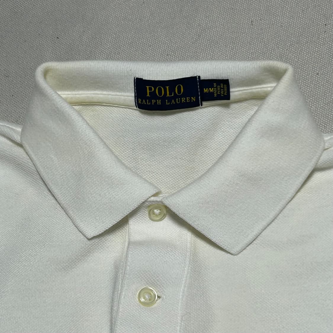 M 폴로랄프로렌 여성용 화이트 카라 반팔티  상품이미지8