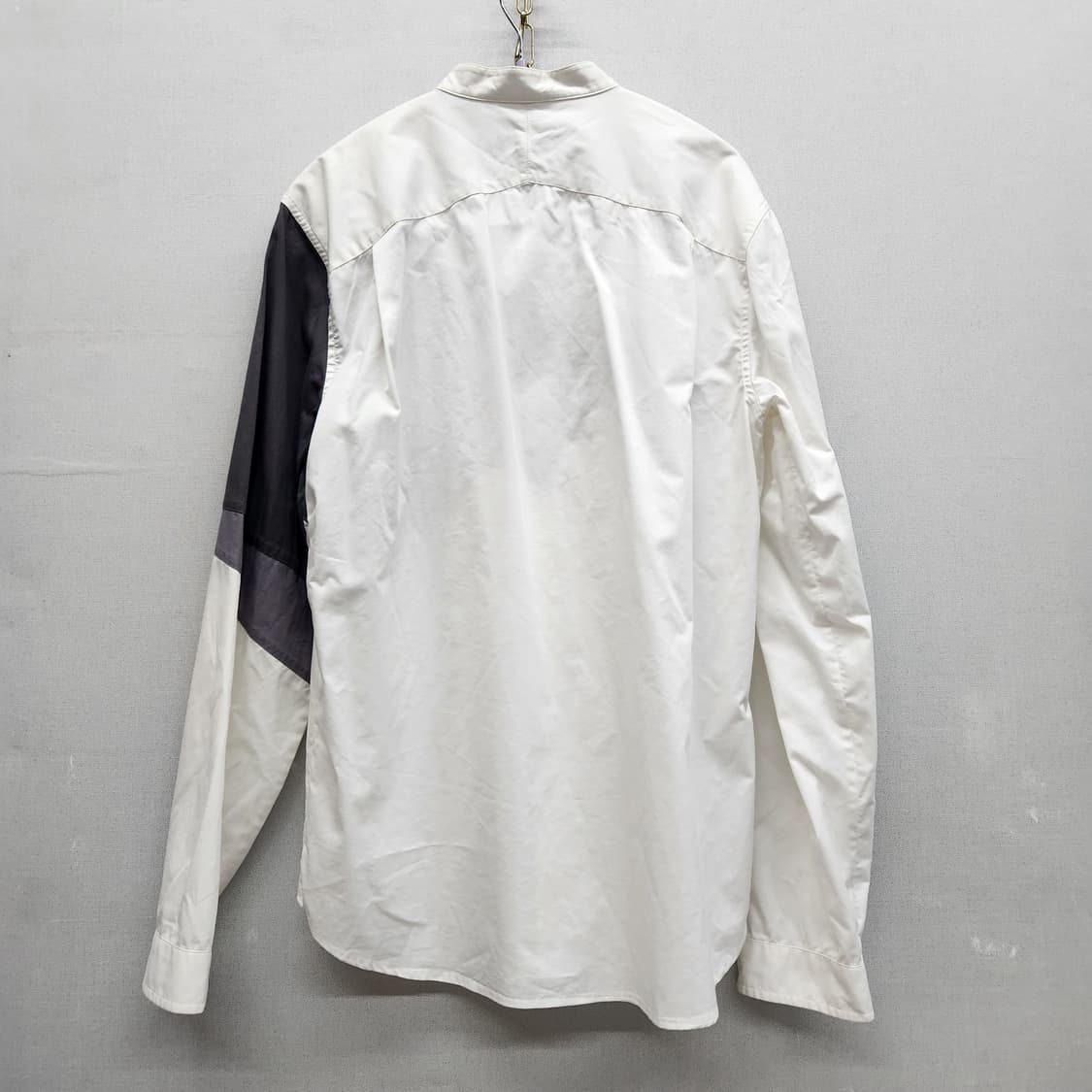 시스템옴므 비대칭 컬러블럭 헨리넥 셔츠 95(M) 상품이미지3