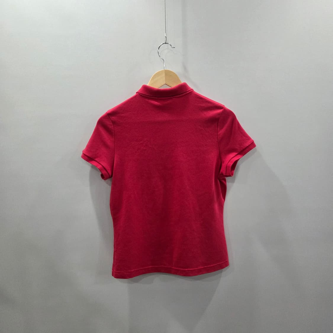 폴로랄프로렌 우먼 코튼 카라 반팔티 핑크 L 상품이미지4