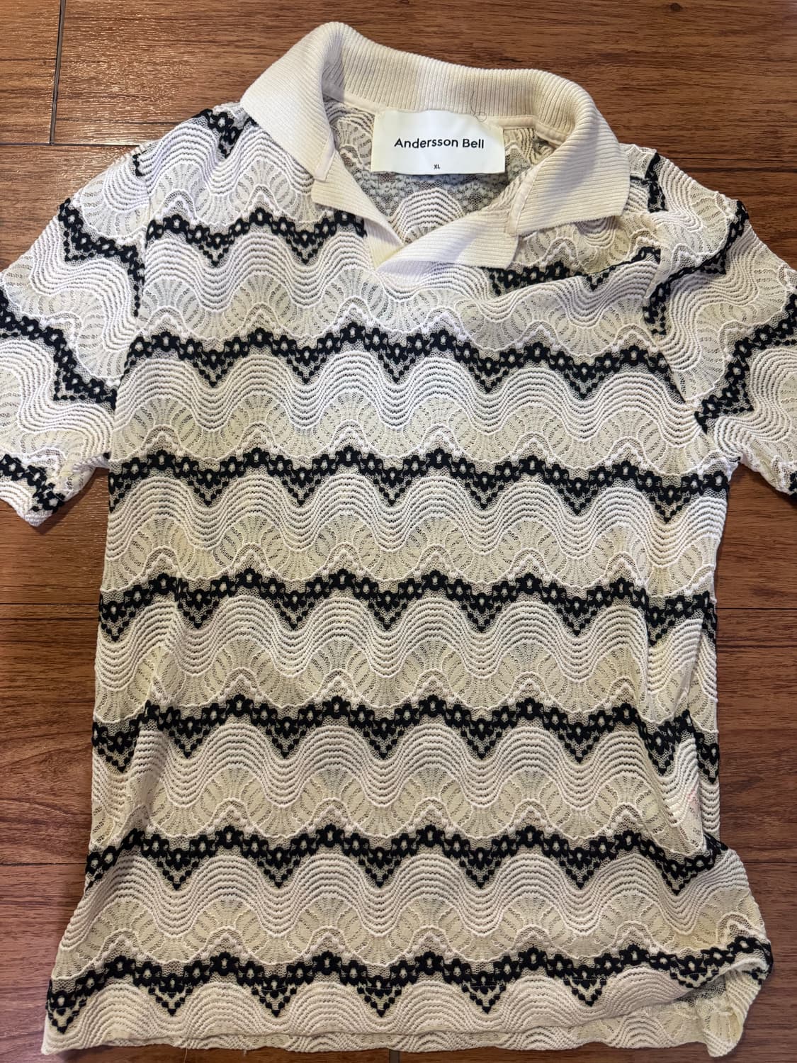 앤더슨벨 니트 카라티 반팔 상품이미지1