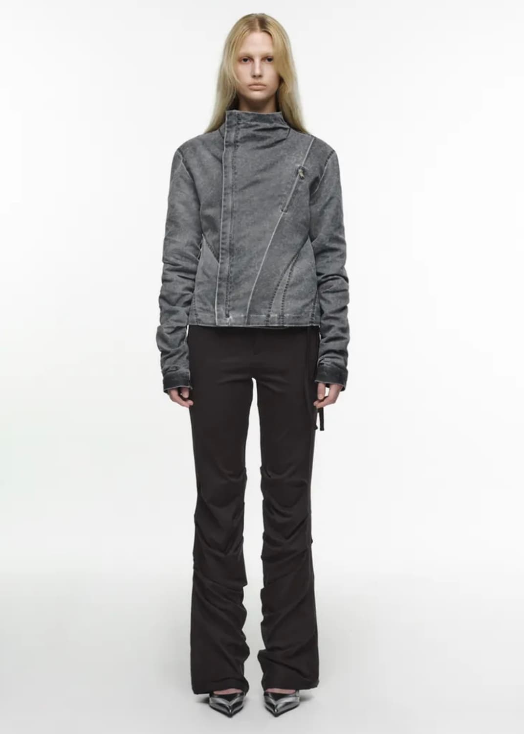 나체 라이더 자켓 (그레이) 상품이미지3