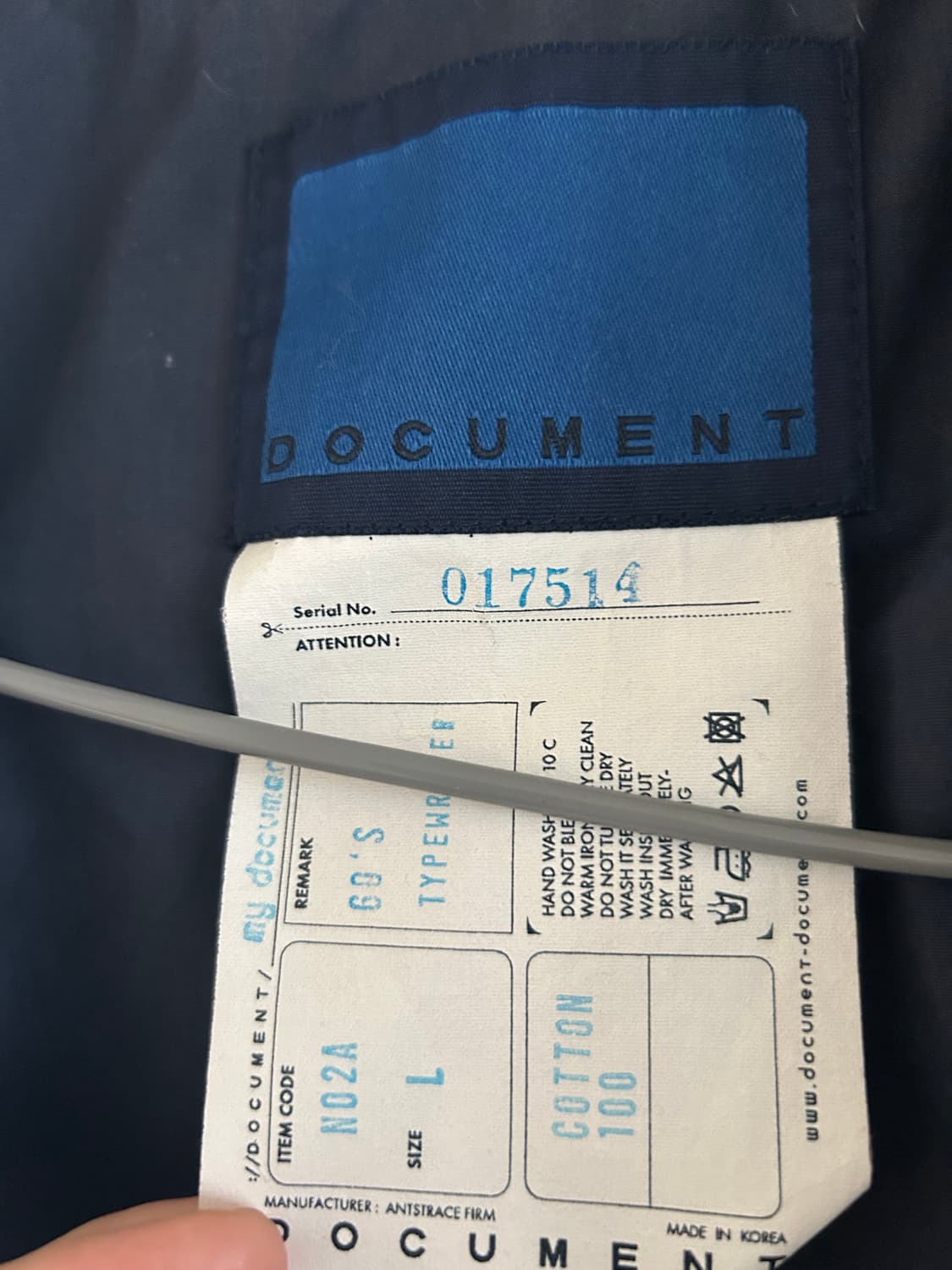 Document typewriter blazer L 상품이미지2