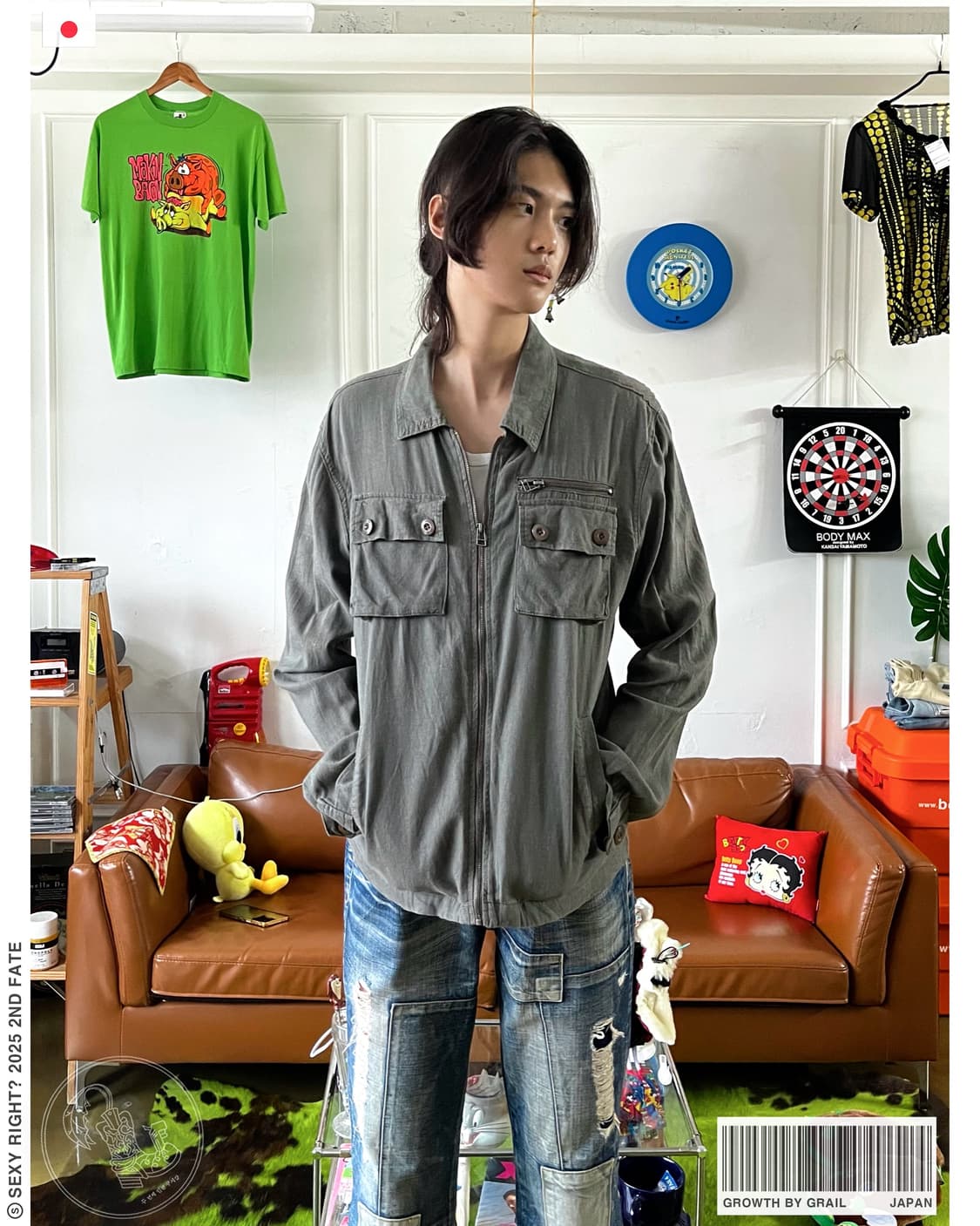 Growth by Grail Japan Military Linen JK 상품이미지1