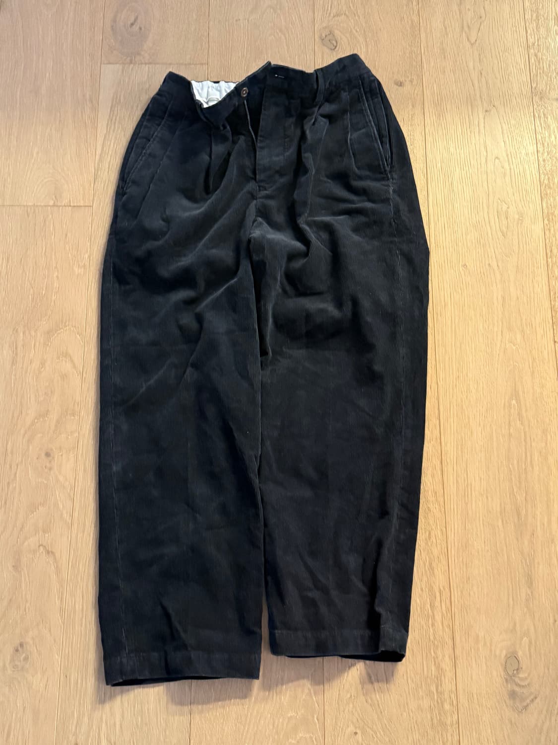 PWA 블랙 코듀로이 밴딩 바지 L 상품이미지1